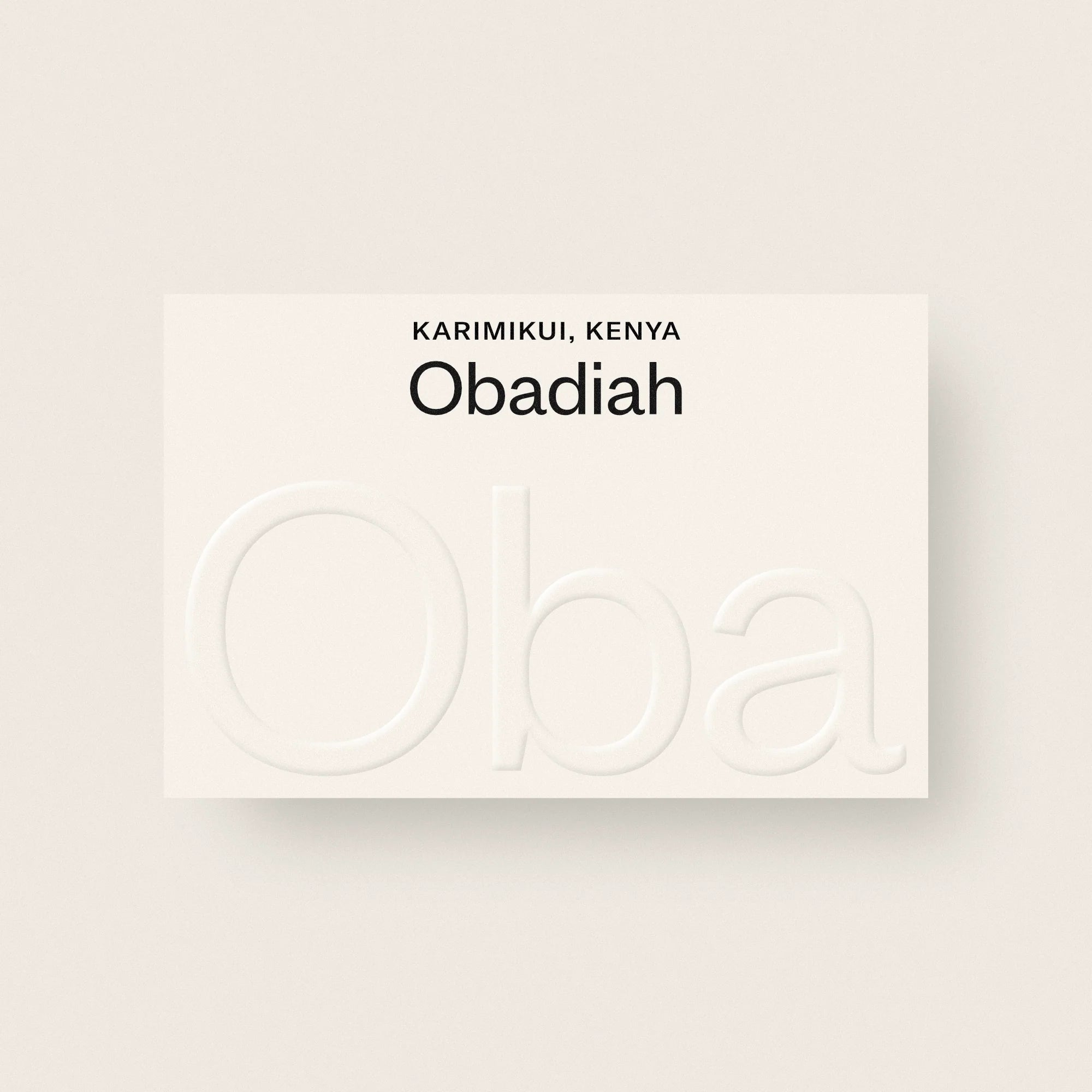 Karimikui, Kenya - Obadiah - 250g