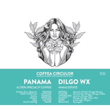 Coffea Circulor - Panama Dilgo WX - 100g