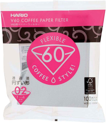 Coffee filter V60 size 02 (100 pieces) | Hario