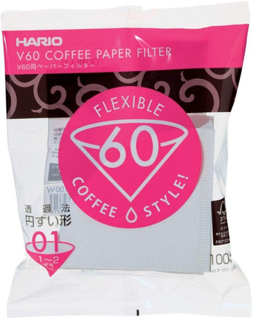 Kaffeefilter V60 Groesse 01 (100 Stueck) | Hario